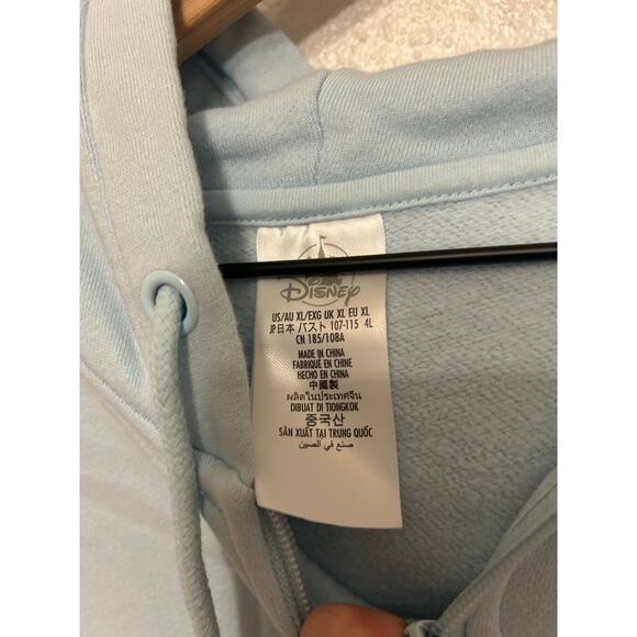 Disney Parks 2023 Zip up Hoodie Blue Sz XL - Picture 4 of 6